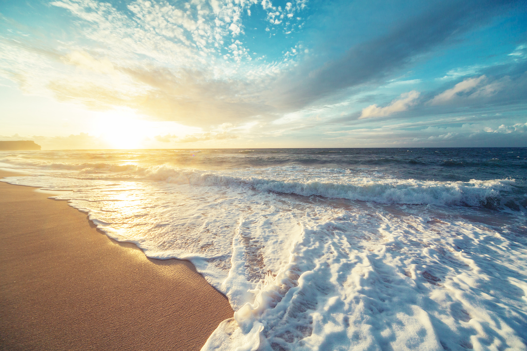 Sunset over Indian ocean