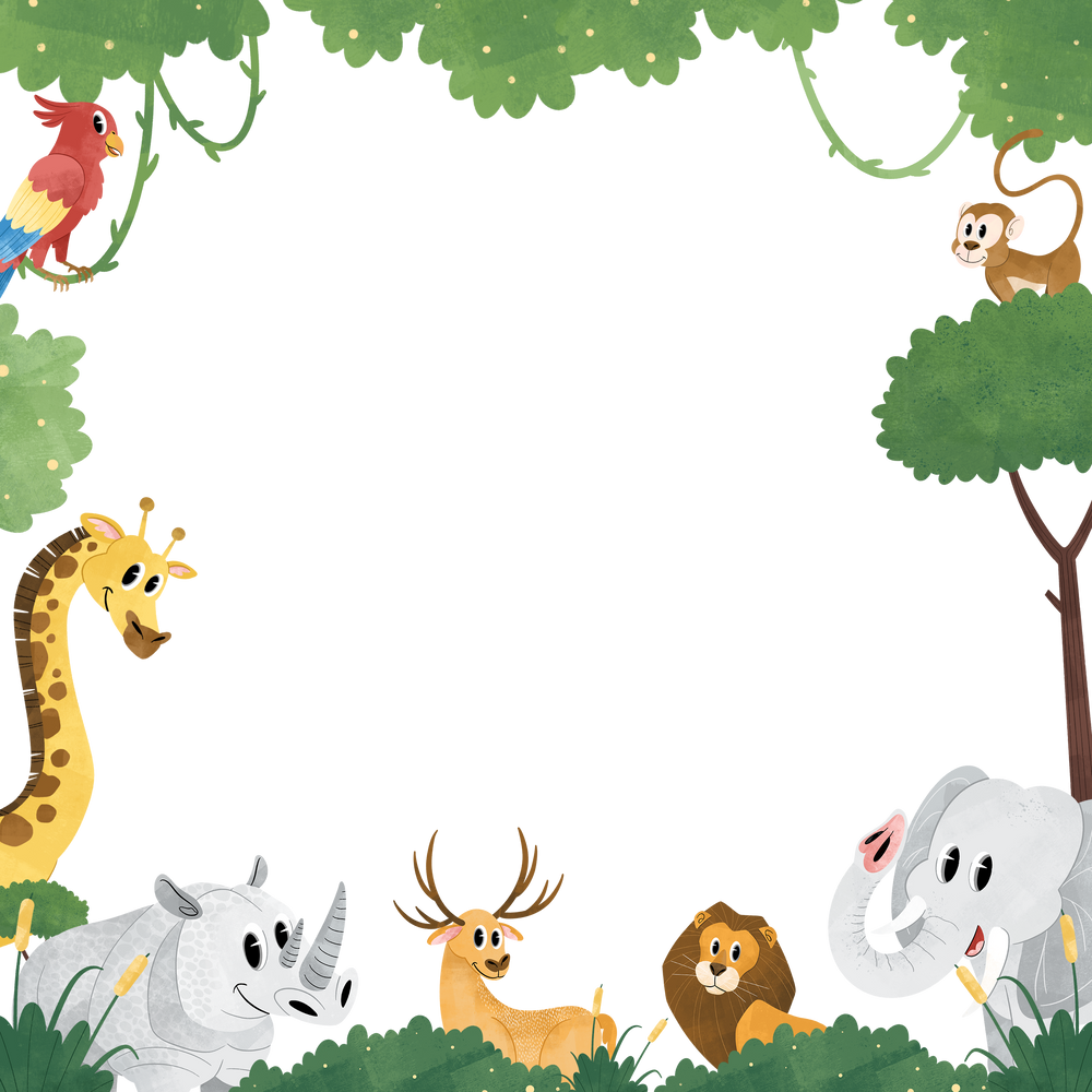 World Animal Day Frame Background